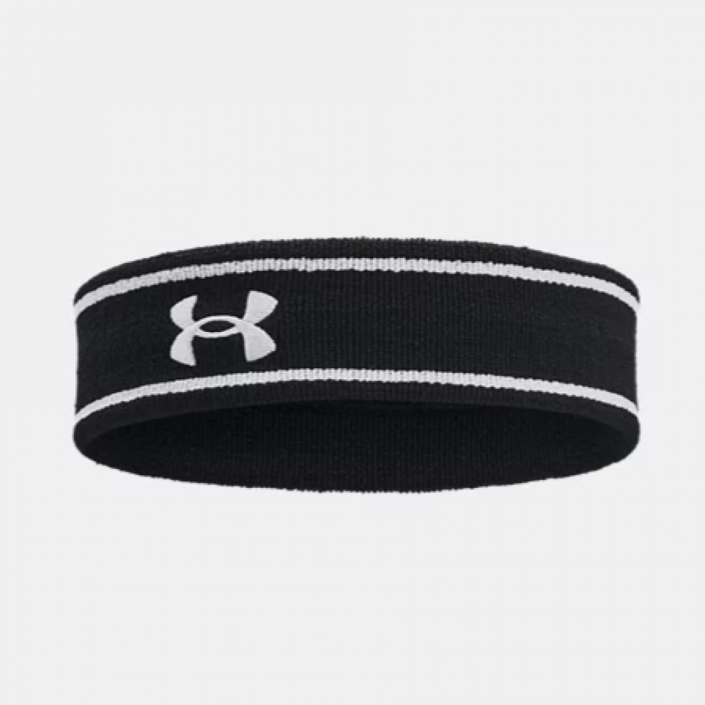 Повязка спортивная на голову Under Armour Striped Performance Terry Headband (1373118-001)