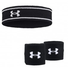 Набор повязка на голову Under Armour Headband 1 шт. и напульсники Under Armour  Wristbands 2 шт.