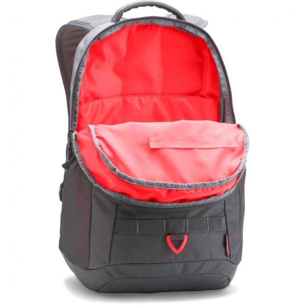Рюкзак спортивный Under Armour Big Logo 5.0 cеро-красный (1300296-035)