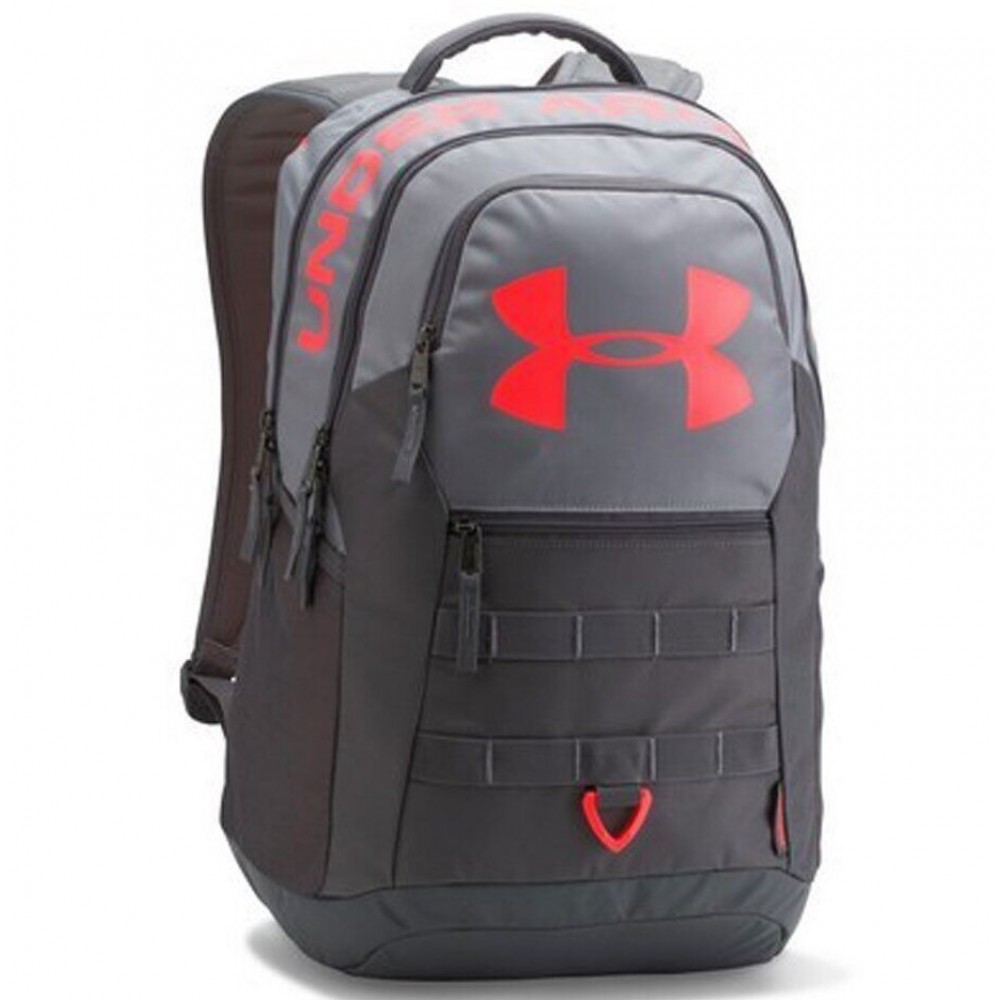 Рюкзак спортивный Under Armour Big Logo 5.0 cеро-красный (1300296-035)