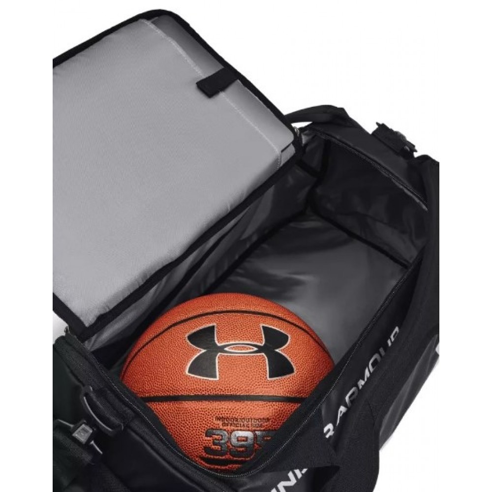 Рюкзак-сумка спортивный Under Armour Contain Duo SM Backpack Duffle 40 л чёрный (1361225-001)