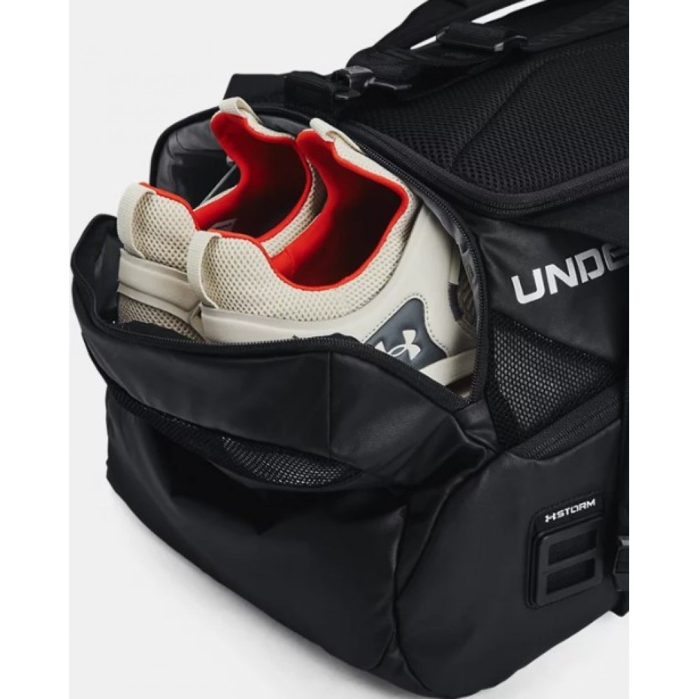 Рюкзак-сумка спортивный Under Armour Contain Duo SM Backpack Duffle 40 л чёрный (1361225-001)