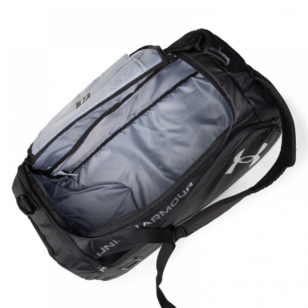 Рюкзак-сумка спортивный Under Armour Contain Duo SM Backpack Duffle 40 л чёрный (1361225-001)
