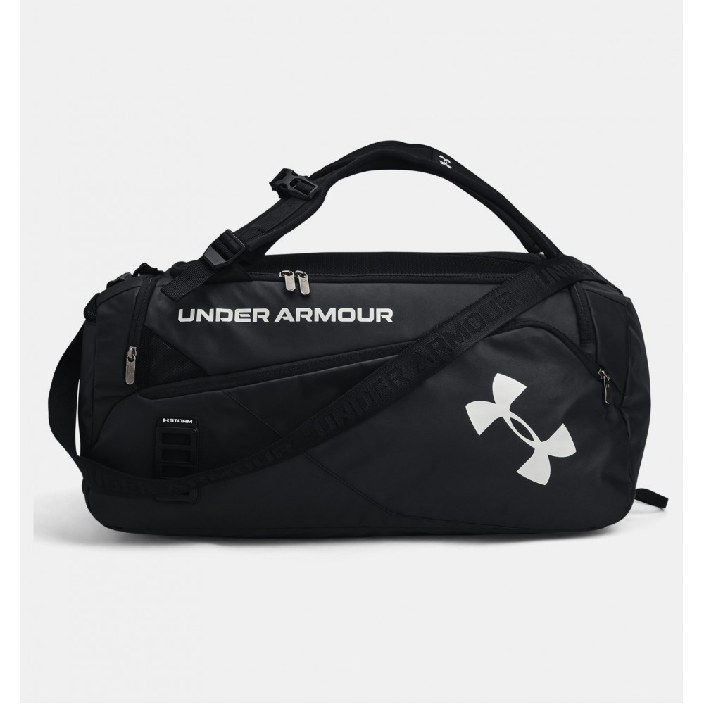 Рюкзак-сумка спортивный Under Armour Contain Duo MD Backpack Duffle 50 л чёрный (1361226-001)