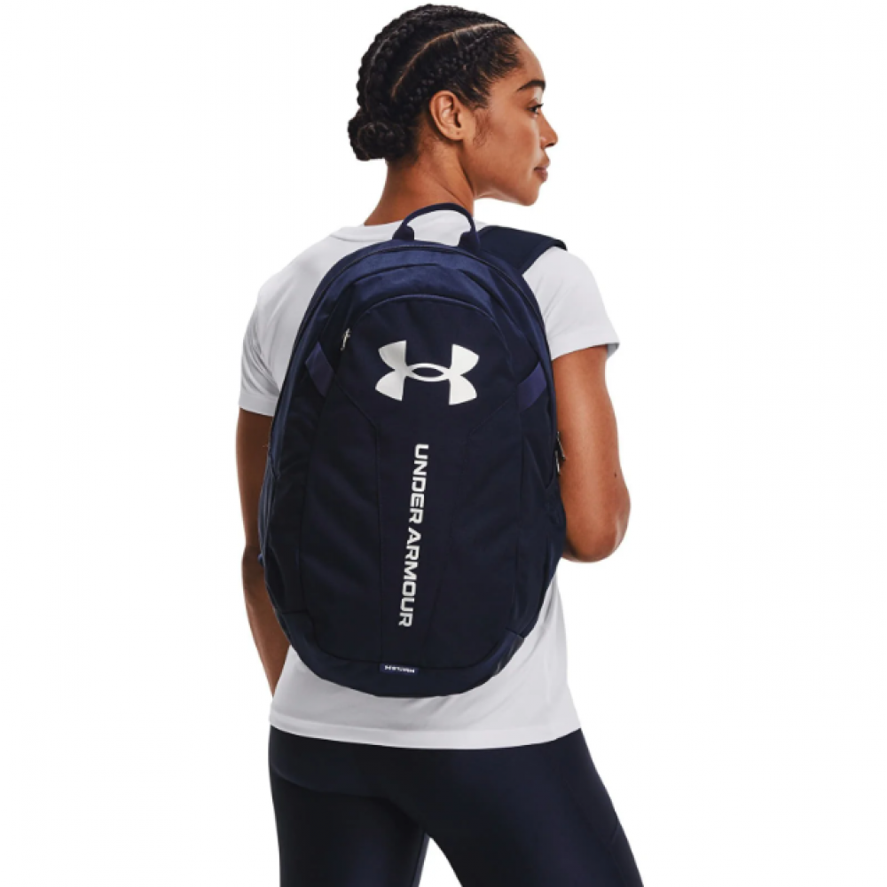 Рюкзак спортивный городской Under Armour Hustle Lite Backpack 24 л синий(1364180-410)
