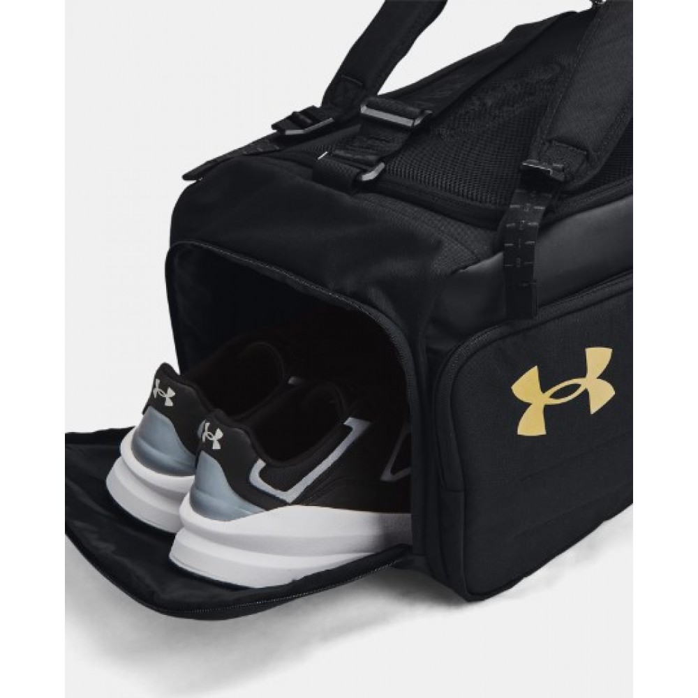 Рюкзак-сумка спортивный Under Armour Contain Duo Medium Backpack Duffle 50 л чёрный (1381919-001)