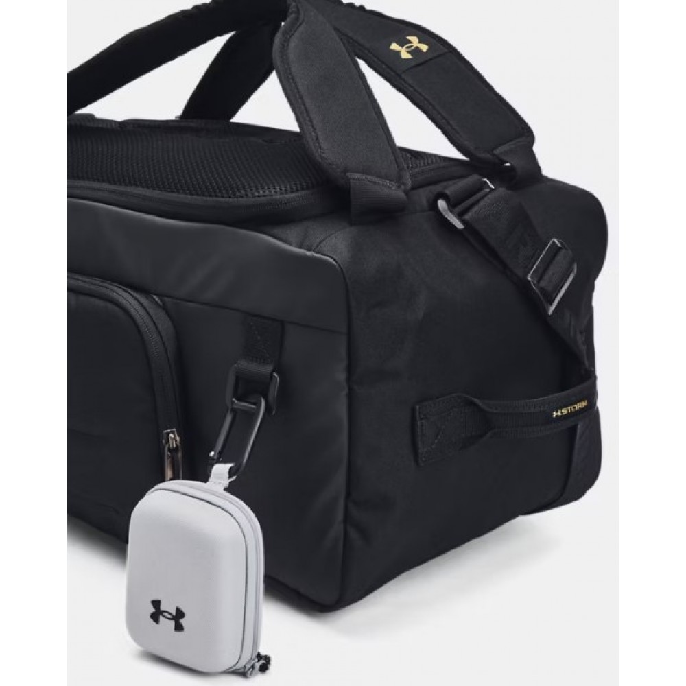 Рюкзак-сумка спортивный Under Armour Contain Duo Medium Backpack Duffle 40 л чёрный (1381920-001)