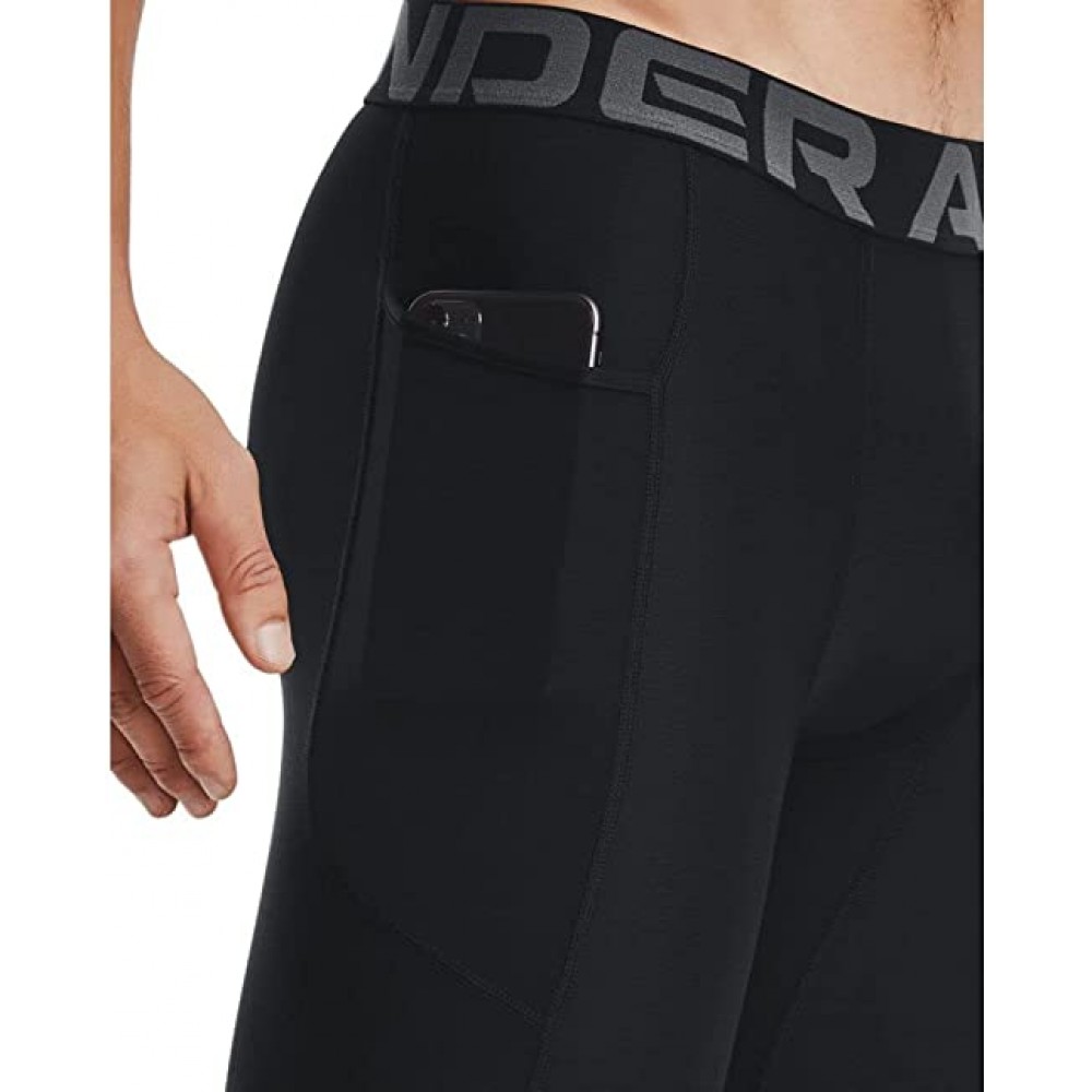 Шорты компрессионные мужские Under Armour Men's HeatGear® Pocket Long Shorts (1361602-001)