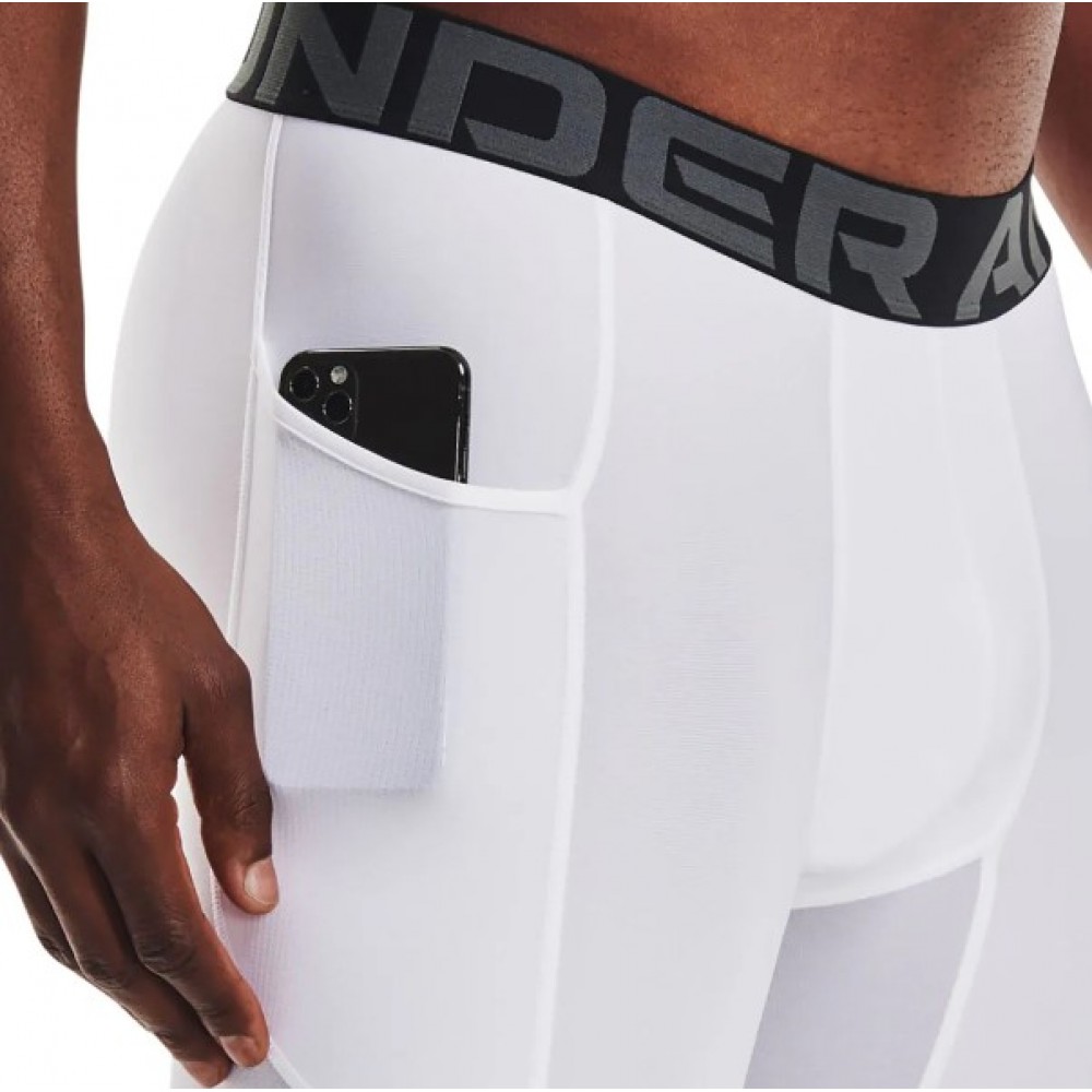 Шорты компрессионные мужские Under Armour Men's HeatGear® Pocket Long Shorts (1361602-100)