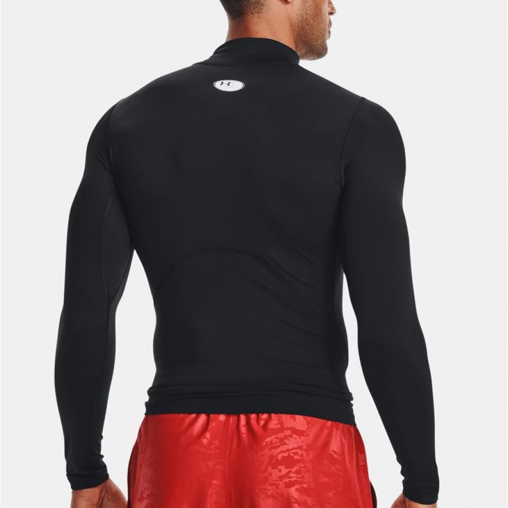 Футболка-лонгслив компресcионная мужская Under Armour Men's HeatGear® Mock Long Sleeve (1369606-001)