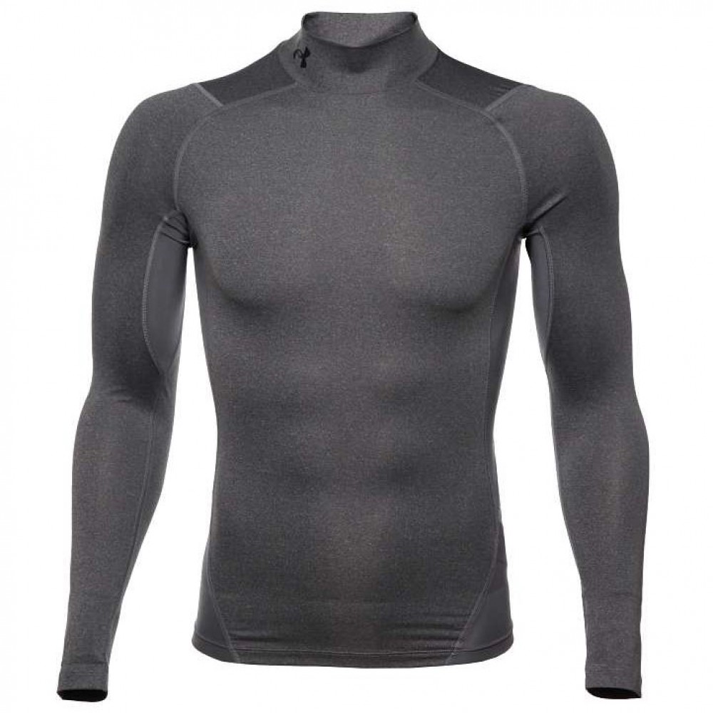 Футболка-лонгслив компресcионная мужская Under Armour Men's HeatGear® Mock Long Sleeve (1369606-090)