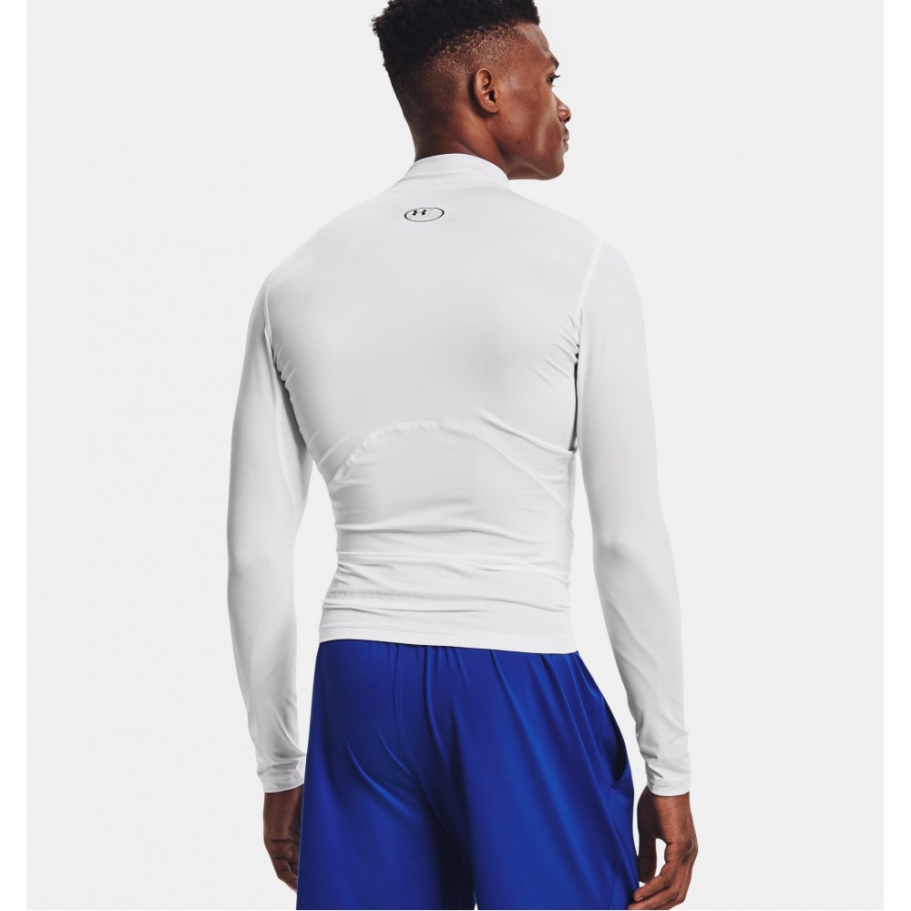 Футболка-лонгслив компресcионная мужская Under Armour Men's HeatGear® Mock Long Sleeve (1369606-100)