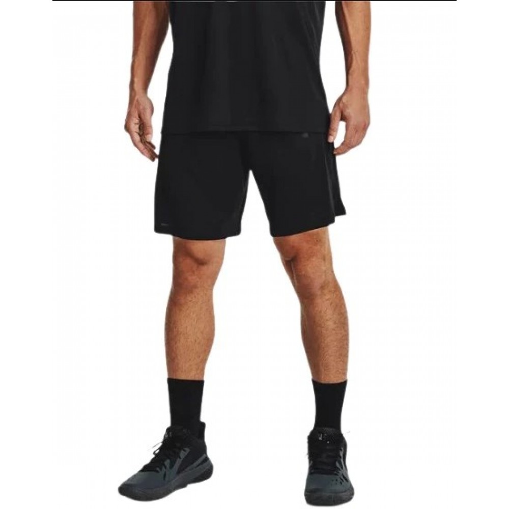 Шорты Under Armour Men's Baseline 10" Shorts  баскетольные мужские черные оригинал (1370220-001)