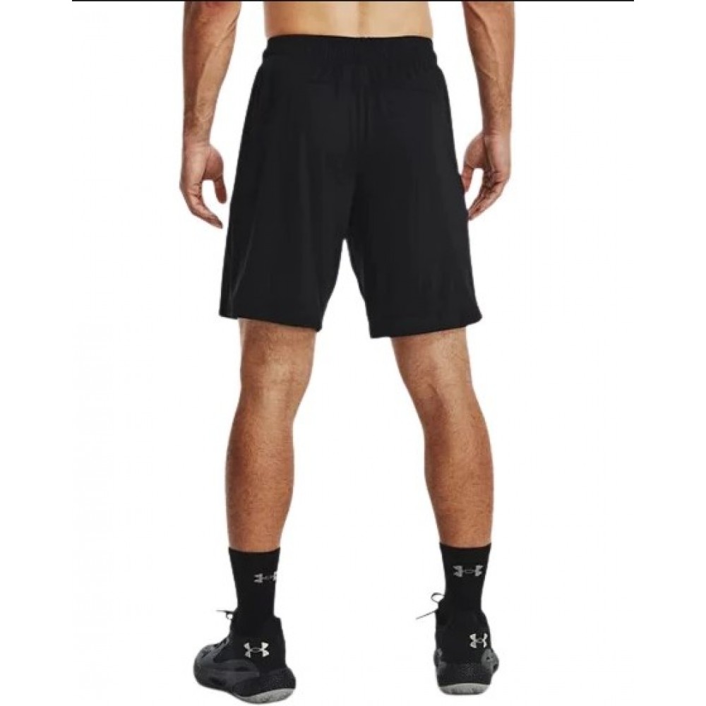 Шорты Under Armour Men's Baseline 10" Shorts  баскетольные мужские черные оригинал (1370220-001)