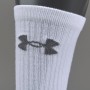 Носки спортивные Under Armour Heatgear Tech Crew 3 пары белые (1312341-100)