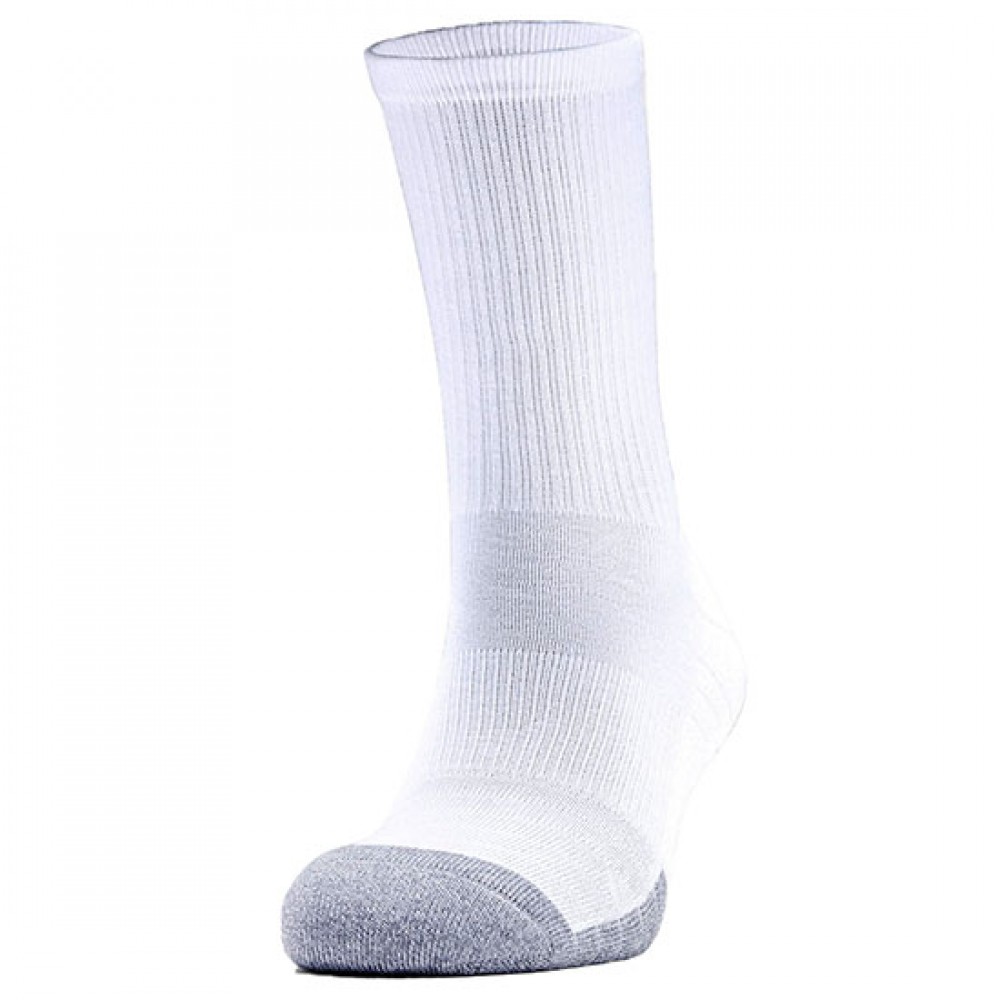 Носки спортивные Under Armour HeatGear® Crew Socks 3 пары белые (1346751-100)