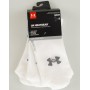 Носки спортивные Under Armour HeatGear® Crew Socks 3 пары белые (1346751-100)