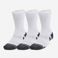 Носки спортивные Under Armour Performance Tech 3-Pack Crew Socks 3 пары белые (1379512-100)