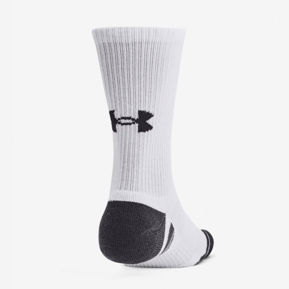 Носки спортивные Under Armour Performance Tech 3-Pack Crew Socks 3 пары белые (1379512-100)
