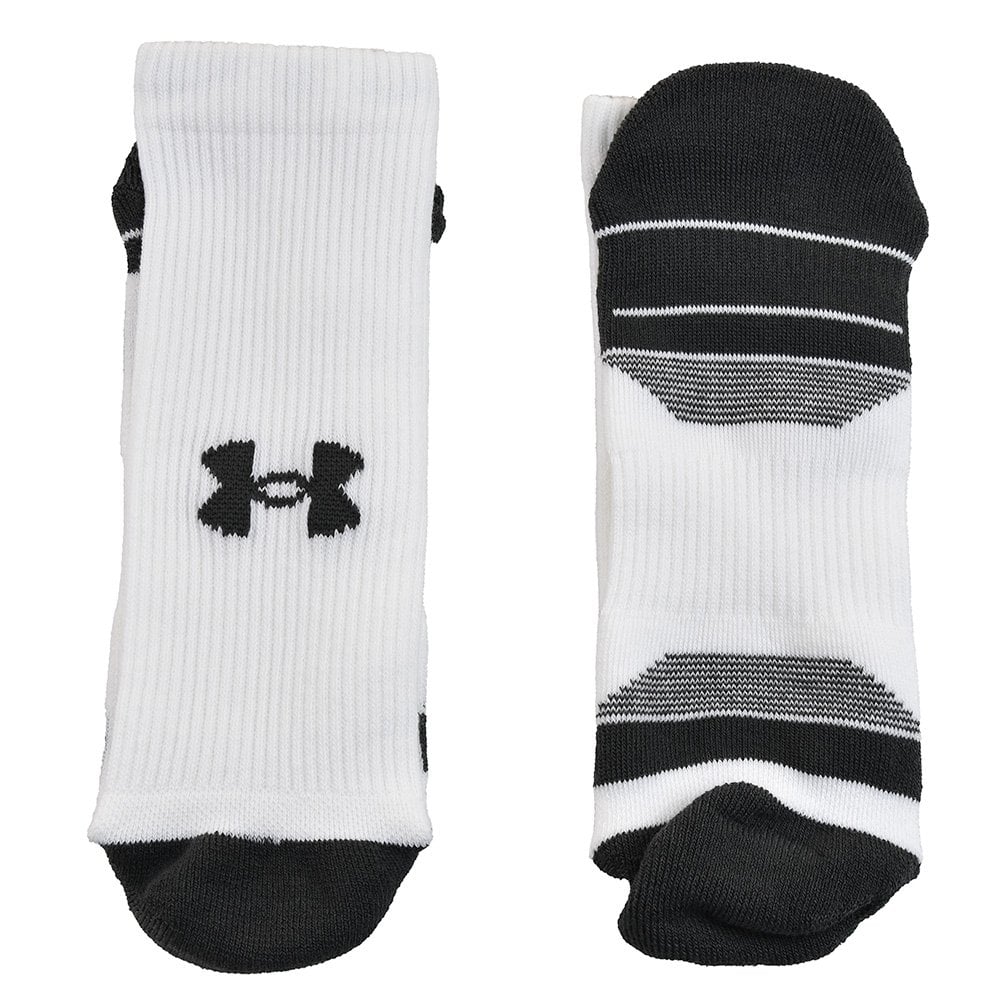 Носки спортивные Under Armour Performance Tech 3-Pack Crew Socks 3 пары белые (1379512-100)
