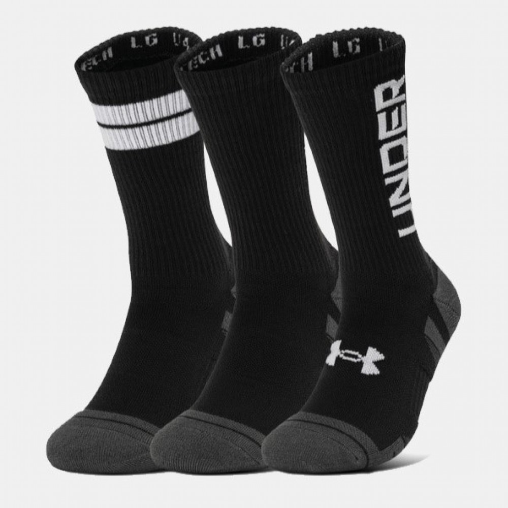 Носки спортивные Under Armour Performance Tech Crew Socks 3 пары (1379512-011)