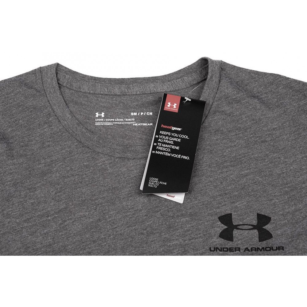 Футболка мужская спортивная Under Armour Men's Sportstyle Left Chest Short Sleeve Shirt (1326799-019)