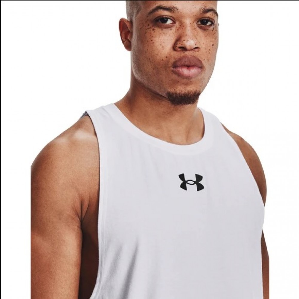 Майка баскетбольная Under Armour Men's Baseline Cotton Tank (1361901-100)