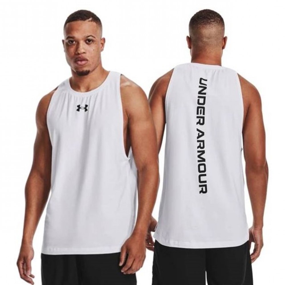 Майка баскетбольная Under Armour Men's Baseline Cotton Tank (1361901-100)