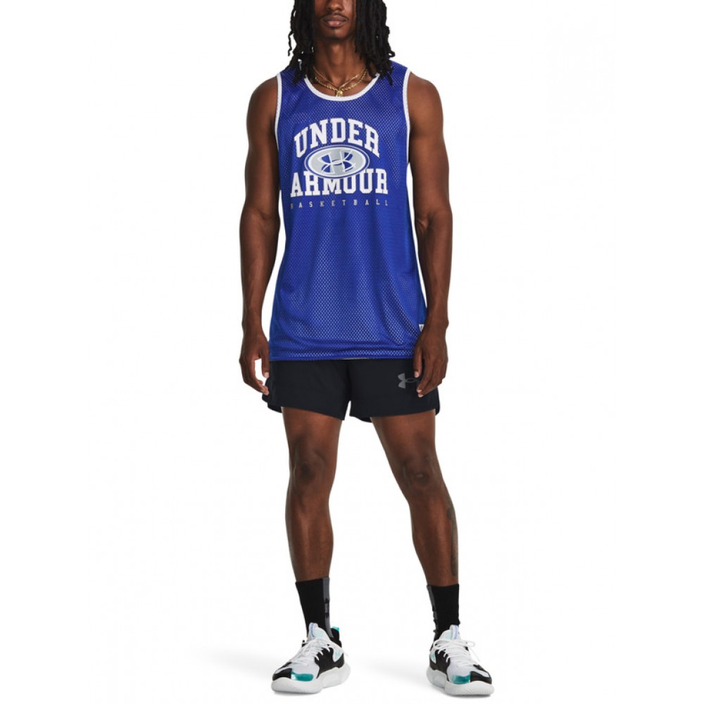 Майка баскетбольная двухсторонняя Under Armour Men's Baseline Reversible Jersey (1377310-400)