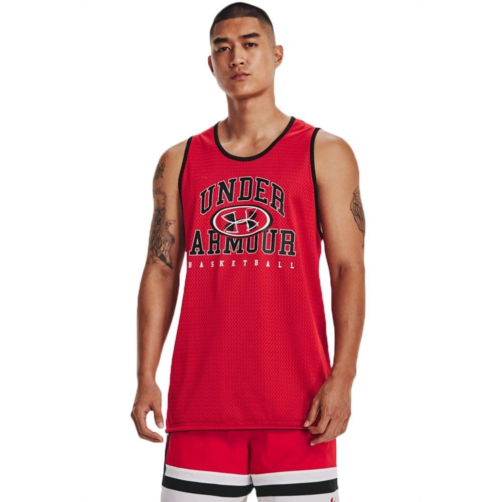 Майка баскетбольная двухсторонняя Under Armour Men's Baseline Reversible Jersey (1377310-600)
