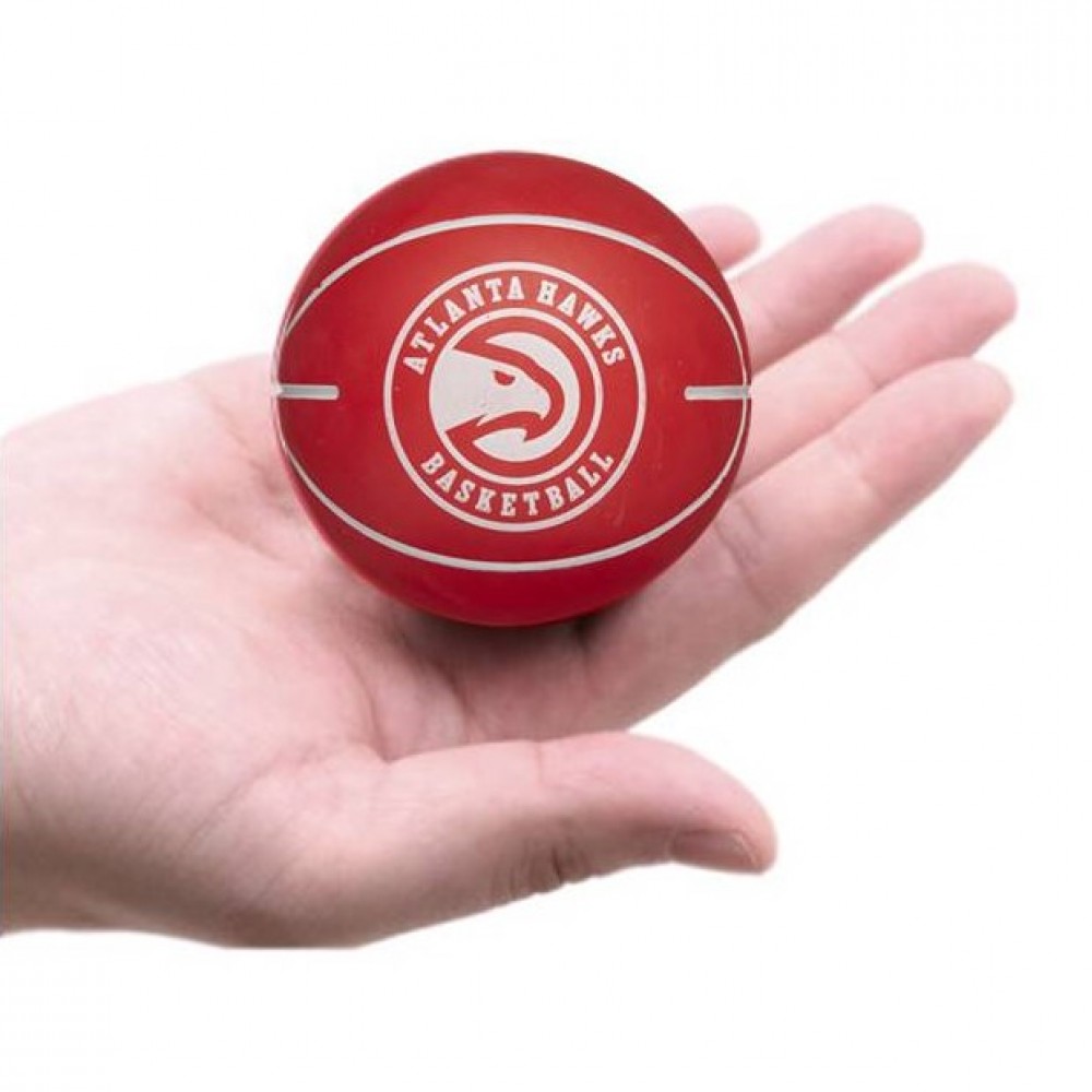 Мини-мяч баскетбольный Wilson NBA Dribbler Atlanta Hawks 6 см (WTB1100PDQATL)