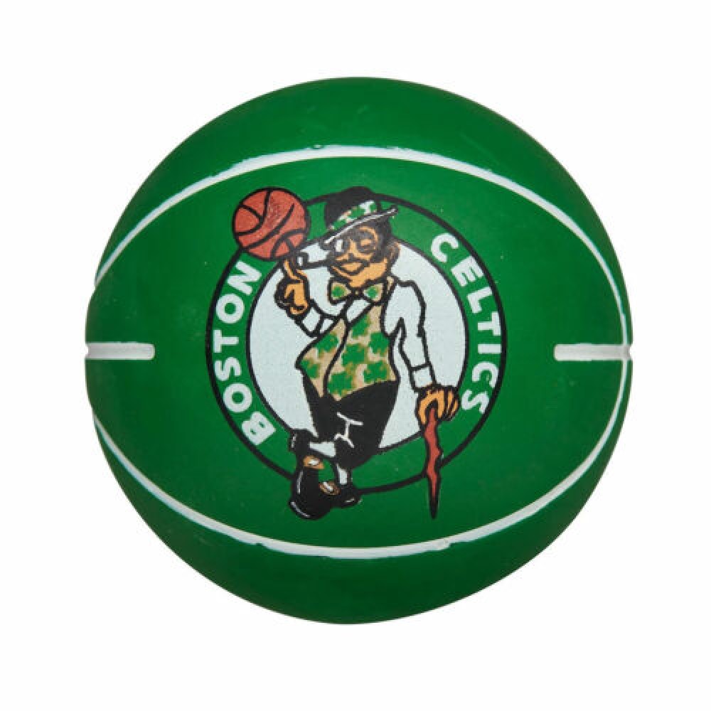 Мини-мяч баскетбольный Wilson NBA Dribbler Boston Celtics 6 см (WTB1100PDQBOS)