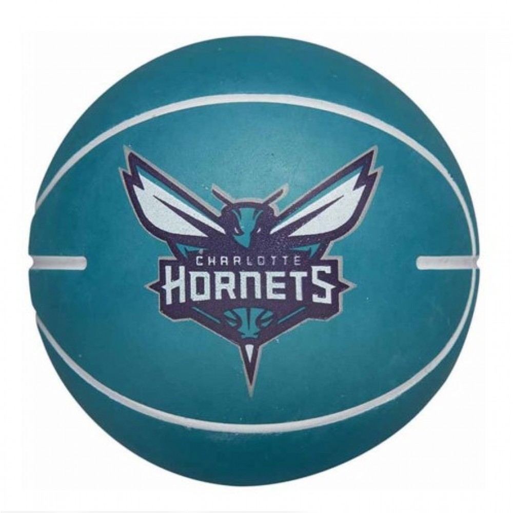 Мини-мяч баскетбольный Wilson NBA Dribbler Charlotte Hornets 6 см (WTB1100PDQCHA)
