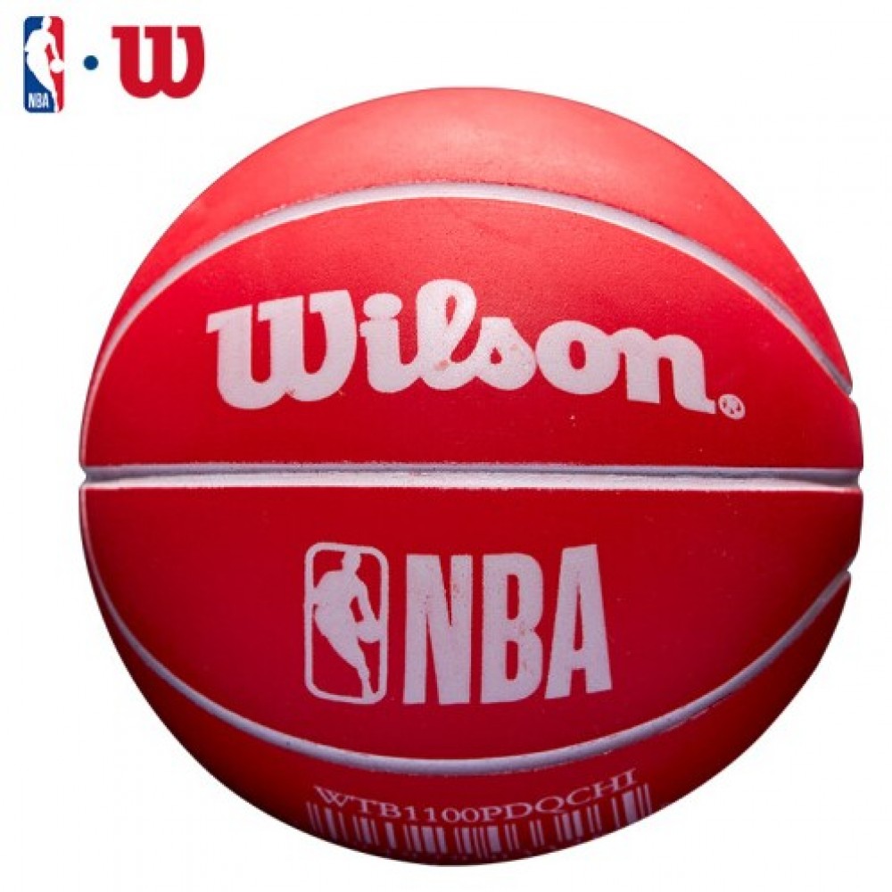 Мини-мяч баскетбольный для дриблинга Wilson NBA Dribbler Chicago Bulls 6 см (WTB1100PDQCHI)