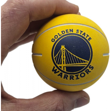 Мини-мяч баскетбольный Wilson NBA Dribbler Golden State Warriors 6 см (WTB1100PDQGOL)