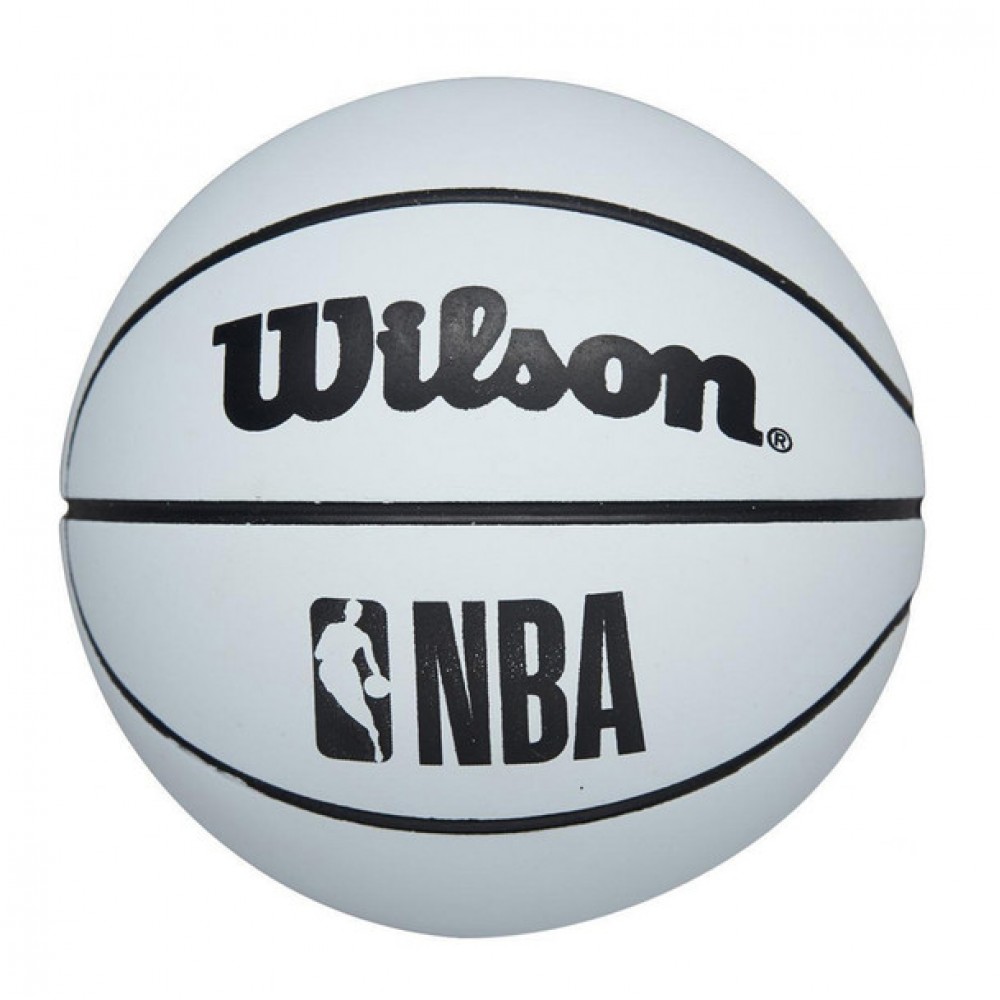 Мини-мяч баскетбольный для дриблинга Wilson NBA Dribbler 6 см (WTB1100PDQNBA)