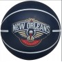 Мини-мяч баскетбольный Wilson NBA Dribbler New Orleans Pelicans 6 см (WTB1100PDQNO)