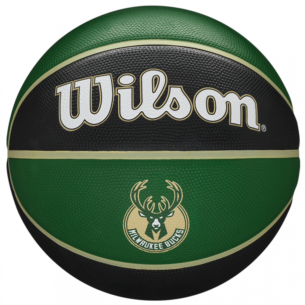 Мяч баскетбольный Wilson NBA Milwaukee Bucks Outdoor размер 7 резиновый (WTB1300XBMIL)