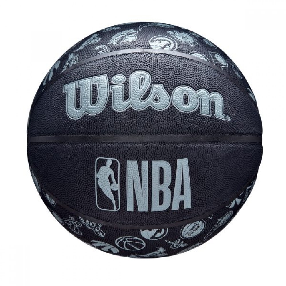 Мяч баскетбольный Wilson NBA All Team BSKT BL размер 7 композитная кожа (WTB1300XBNBA)