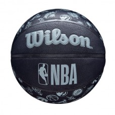 Мяч баскетбольный Wilson NBA All Team BSKT BL размер 7 композитная кожа (WTB1300XBNBA)