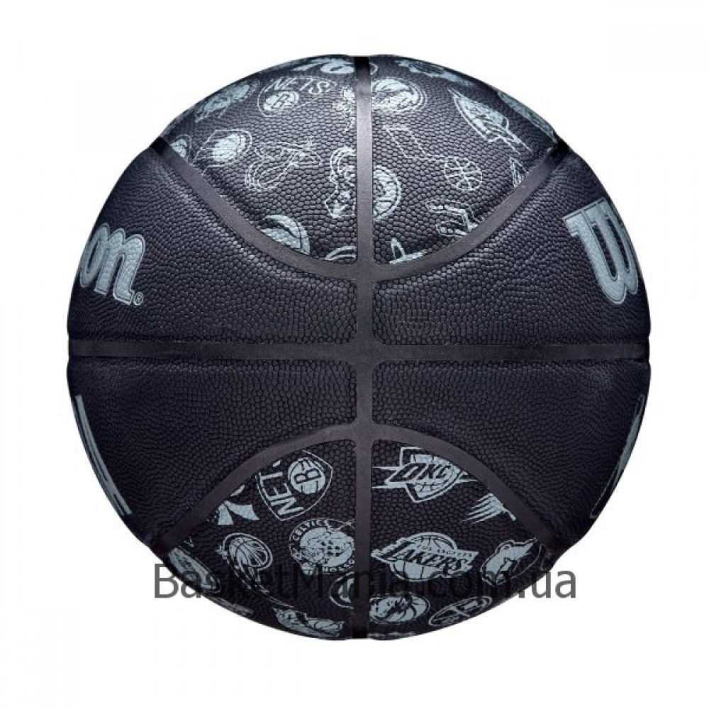 Мяч баскетбольный Wilson NBA All Team BSKT BL размер 7 композитная кожа (WTB1300XBNBA)