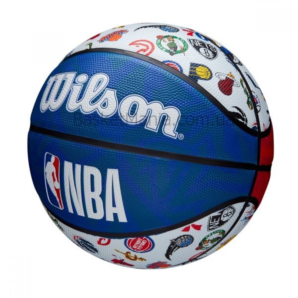 Баскетбольный мяч Wilson NBA All Team Outdoor р 7 для улицы оригинал (WTB1301XBNBA)