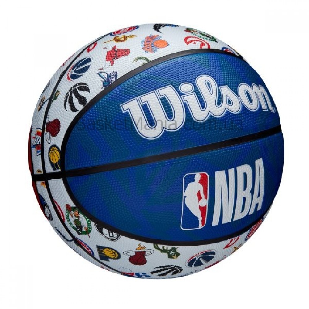 Баскетбольный мяч Wilson NBA All Team Outdoor р 7 для улицы оригинал (WTB1301XBNBA)