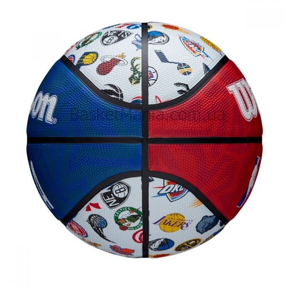 Баскетбольный мяч Wilson NBA All Team Outdoor р 7 для улицы оригинал (WTB1301XBNBA)