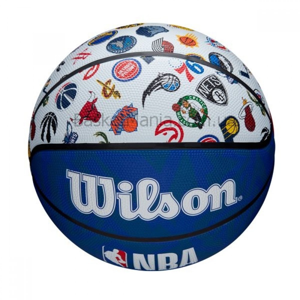 Баскетбольный мяч Wilson NBA All Team Outdoor р 7 для улицы оригинал (WTB1301XBNBA)