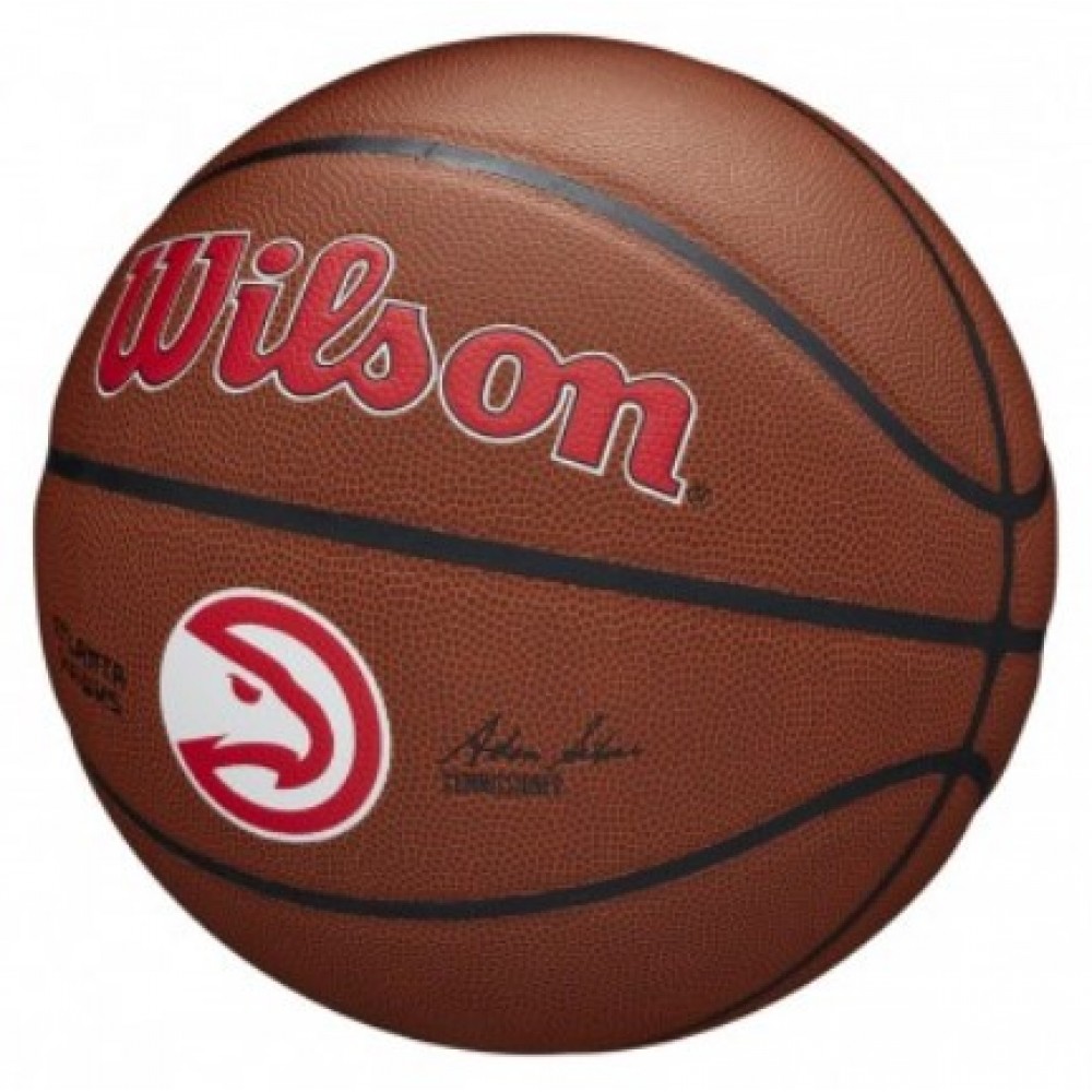 Мяч баскетбольный Wilson NBA Team Alliance Composite Atlanta Hawks размер 7 композитная кожа (WTB3100XBATL)