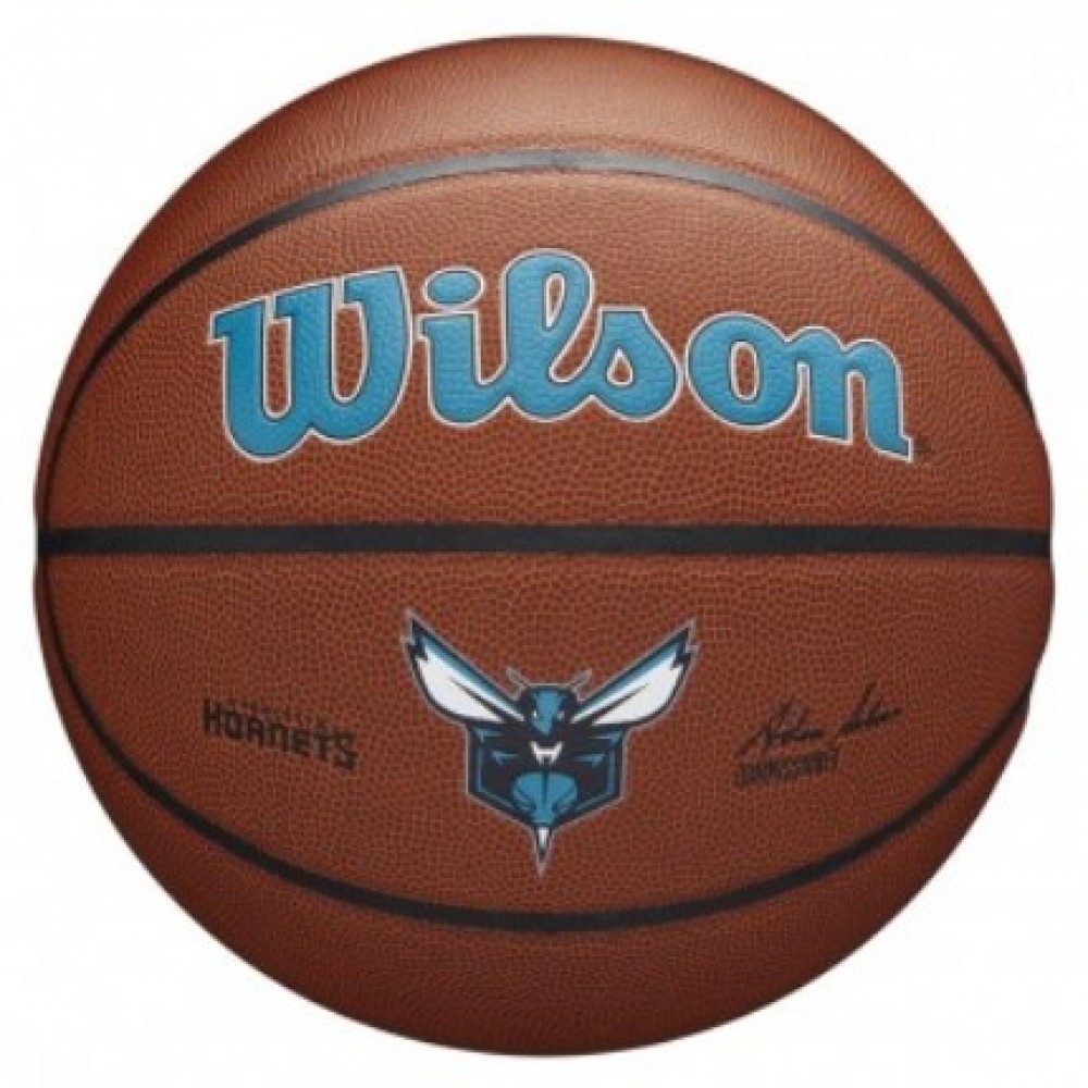 Мяч баскетбольный Wilson NBA Team Alliance Composite Charlotte Hornet размер 7 композитная кожа (WTB3100XBCHA)