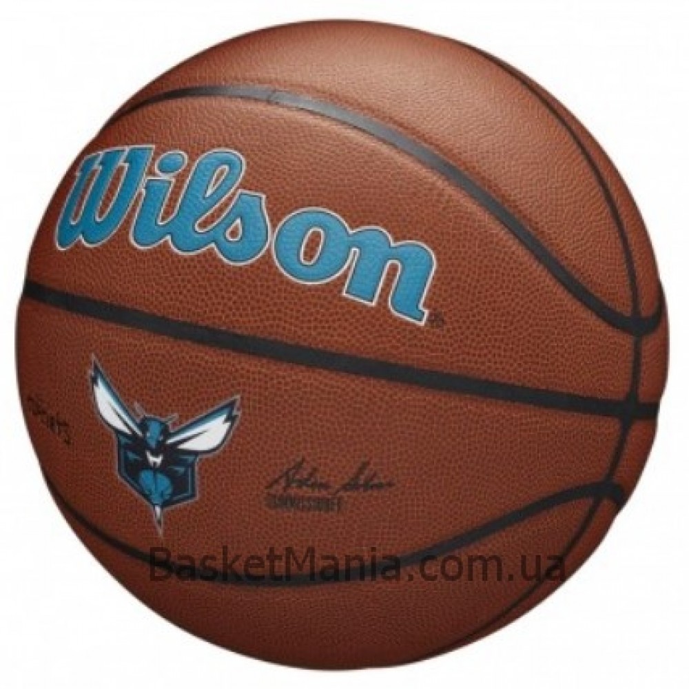 Мяч баскетбольный Wilson NBA Team Alliance Composite Charlotte Hornet размер 7 композитная кожа (WTB3100XBCHA)