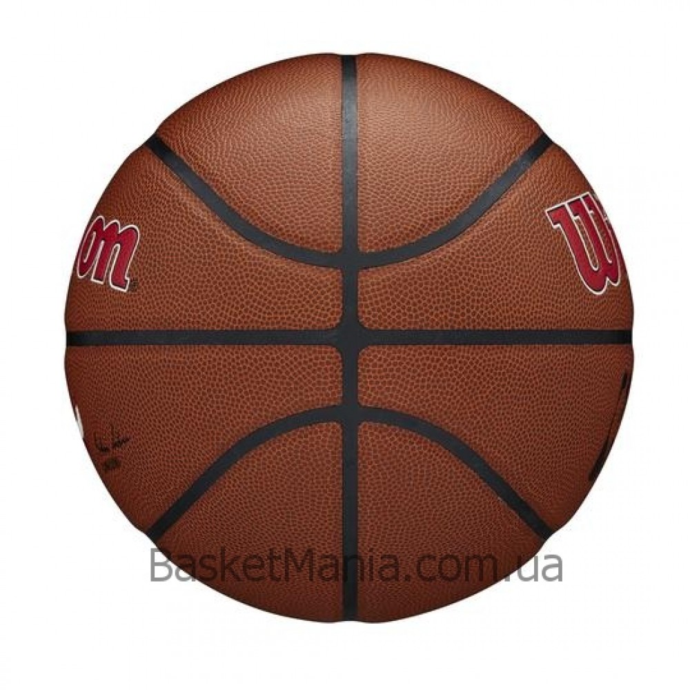 Мяч баскетбольный Wilson NBA Team Composite Chicago Bulls размер 7 композитная кожа (WTB3100XBCHI)
