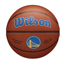 Мяч баскетбольный Wilson NBA Team Composite Golden State Warriors размер 7 композитная кожа (WTB3100XBGOL)